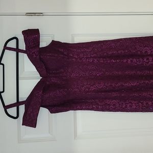 Long purple dress